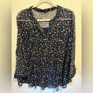 FLORAL LIGHT WEIGHT SHIRT SIZE 3X